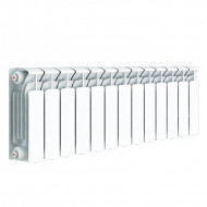 Радиатор биметаллический секционный Rifar Base 350 13 секций, боковое подключение Радиатор биметаллический секционный Rifar Base 350 13 секций, боковое подключение