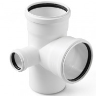 Крестовина двухплоскостная, левая ф110х110х50х87° Sinikon