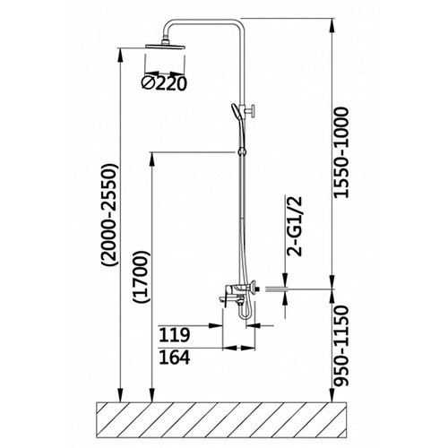 Душевая система HL33037 Hansen