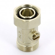 Узел радиаторный со встроенным краном НВ 3/4"ЕК х 3/4"ЕК, прямой Uni-Fitt Узел радиаторный со встроенным краном НВ 3/4"ЕК х 3/4"ЕК, прямой Uni-Fitt