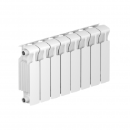 Радиатор биметаллический монолитный Rifar Monolit 300 8 секций, боковое подключение