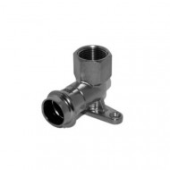 Пресс-водорозетка Rommer ф15х1/2" ВПр-ВР нержавеющая сталь