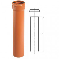 Труба Агригазполимер НПВХ ф110х1000мм по ГОСТу SN 4