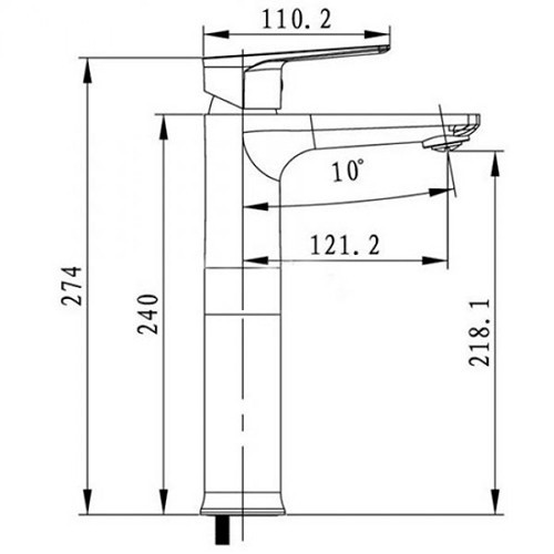 Смеситель для раковины Atrio 60033 Kaiser Chrome/White Смеситель для раковины Atrio 60033 Kaiser Chrome/White