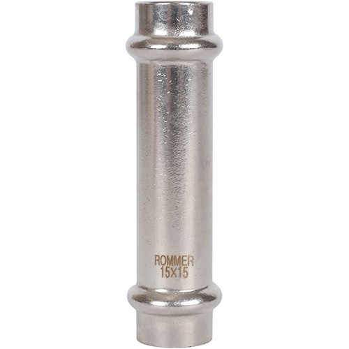 Пресс-муфта равнопроходная Rommer ф15 ВПр нержавеющая сталь