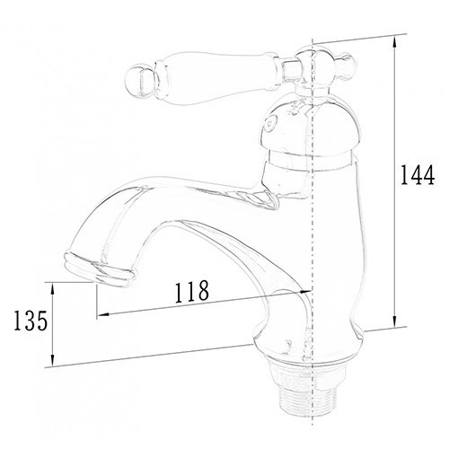 Смеситель для умывальника H10077 Hansen Смеситель для умывальника H10077 Hansen