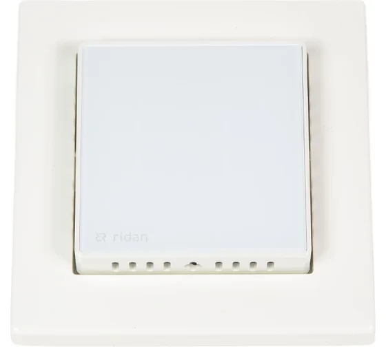 Комнатный термостат Ридан RSmart-SW с Wi-Fi подключением 230V, встраиваемый, белый