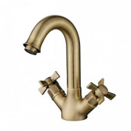 Смеситель для раковины Cross 41011-1 Kaiser Bronze