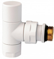 Вентиль запорный 1/2", М24х19, угловой, белый матовый FAR Вентиль запорный 1/2", М24х19, угловой, белый матовый FAR