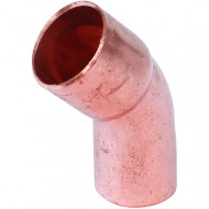 Угольник медный однораструбный 45° под пайку 54 Hailiang