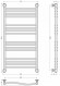 Полотенцесушитель водяной Флюид+ 1000х600 Сунержа Полотенцесушитель водяной Флюид+ 1000х600 Сунержа