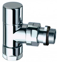 Вентиль запорный 1/2", М24х19, угловой, серебро FAR Вентиль запорный 1/2", М24х19, угловой, серебро FAR