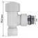 Набор термостатический угловой Royal Thermo Design Pro 15мм М30х1,5 (Белый) Набор термостатический угловой Royal Thermo Design Pro 15мм М30х1,5 (Белый)