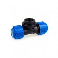 Тройник ПНД ф32х1"х32 ВР Политэк