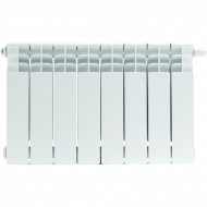 Радиатор биметаллический TITAN VENTIL 350 5 секций, нижнее правое, белый RAL 9016 STOUT Радиатор биметаллический TITAN VENTIL 350 5 секций, нижнее правое, белый RAL 9016 STOUT