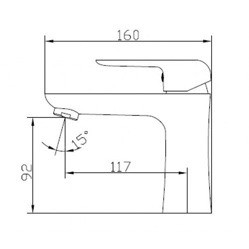 Смеситель для раковины Glory 69111 Kaiser Chrome/White