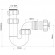 Сифон трубный P-образный 1 1/4"х32мм McAlpine Сифон трубный P-образный 1 1/4"х32мм McAlpine