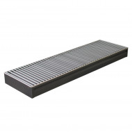 Конвектор внутрипольный водяной Бриз 300-120-3800 с естественной конвекцией КЗТО