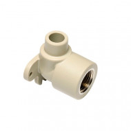 Угольник с креплением  В/В Wavin Ekoplastik PPR с внутренней резьбой ф20-Rp1/2"