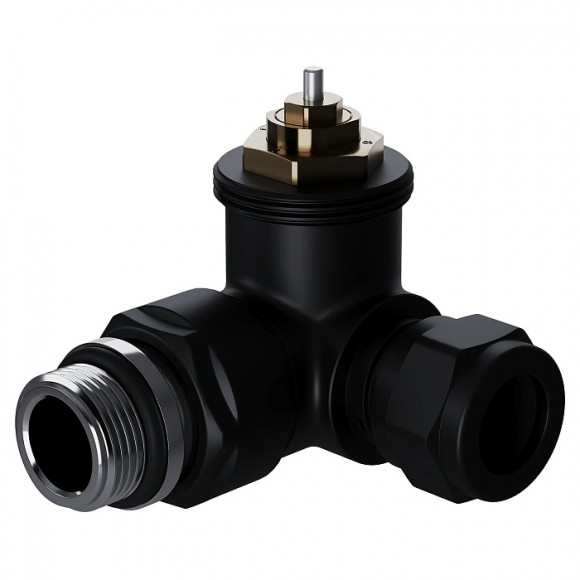 Набор термостатический трехосевой Royal Thermo Design Pro 15мм М30х1,5 (Черный)