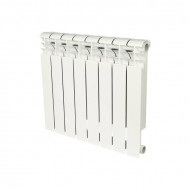 Радиатор биметаллический секционный Profi BM 500 8 секции, боковое подключение Ral 9016 ROMMER