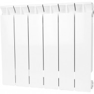 Радиатор биметаллический секционный STYLE 350 6 секций, боковое подключение Ral 9010 STOUT Радиатор биметаллический секционный STYLE 350 6 секций, боковое подключение Ral 9010 STOUT