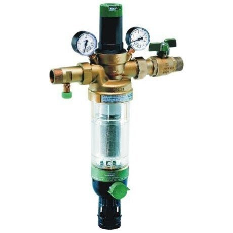 Фильтр Honeywell Braukmann HS 10 S-3/4" AA 100 мк со встроенным редуктором для холодной воды