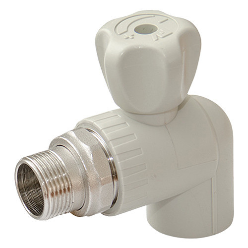 Кран для радиатора угловой PP-R 25-Rp3/4" FV-Plast
