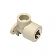 Угольник с креплением Wavin Ekoplastik PPR с внутренней резьбой ф25-Rp1/2"