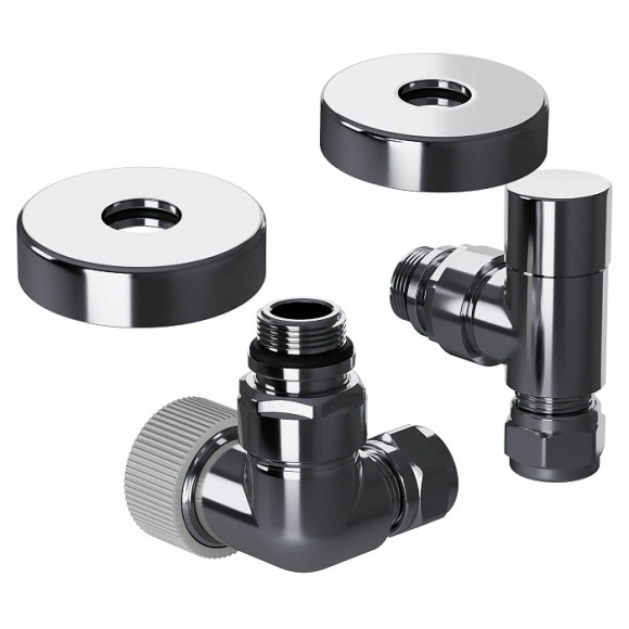 Набор термостатический трехосевой Royal Thermo Design Pro 15мм М30х1,5 (Хром)