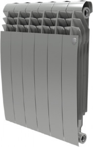 Радиатор биметаллический секционный Royal Thermo Biliner Silver Satin 500 6 секций, боковое подключение Радиатор биметаллический секционный Royal Thermo Biliner Silver Satin 500 6 секций, боковое подключение