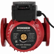 Насос циркуляционный FORCE фланцевый трехскоростной 40-120F 220V ROMMER Насос циркуляционный FORCE фланцевый трехскоростной 40-120F 220V ROMMER