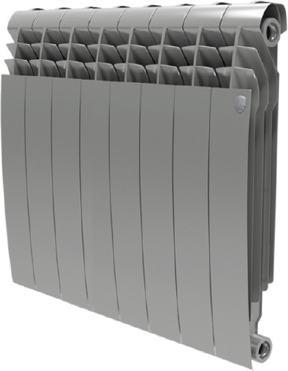 Радиатор биметаллический секционный Royal Thermo Biliner Silver Satin 500 8 секций, боковое подключение