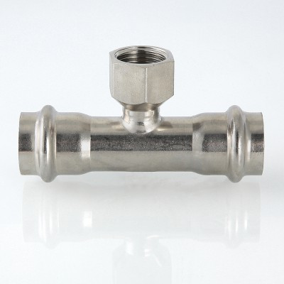  Тройник с внутренней резьбой Valtec Inox 35 мм х 1 1/4"