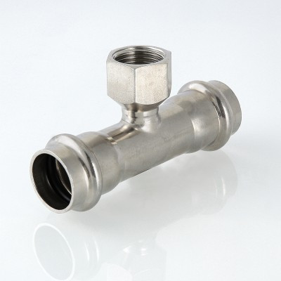  Тройник с внутренней резьбой Valtec Inox 35 мм х 1 1/4"