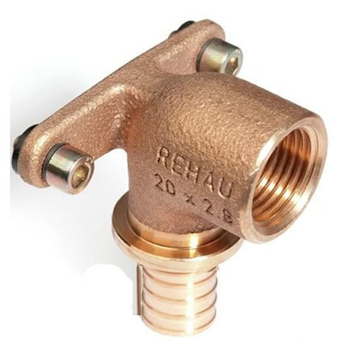 Угольник настенный rautitan RX, ВР 20-Rp3/4" короткий Rehau