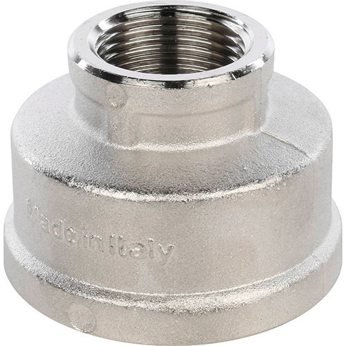 Муфта переходная никелированная Stout 1 1/2"х3/4" ВР-ВР