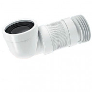Гофра для унитаза под углом 90° WC-F11R (215-415мм) McAlpine