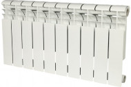Радиатор биметаллический секционный Profi BM 350 10 секций, боковое подключение Ral 9016 ROMMER