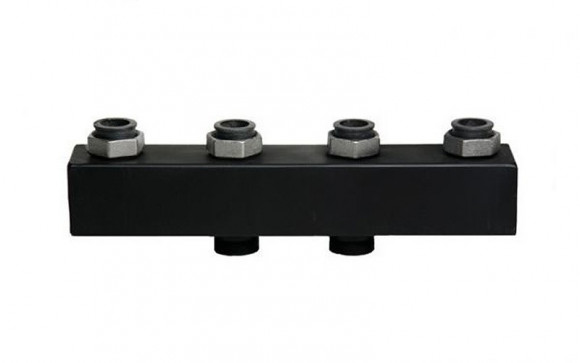 Коллектор распределительный, Meibes, подключение-1 1/2", 2 контура, размер отвода-1 1/2", мощность, кВт-125, расход-4,5 м3/ч, PN, бар-6, T°C -от +2 до +110