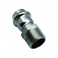 Пресс-соединитель НР ф35х1" Ver-Pro нержавеющая сталь