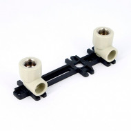 Планка с двумя уголками PP-R 20-Rp1/2" FV-Plast