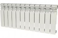 Радиатор биметаллический секционный Profi BM 350 12 секций, боковое подключение Ral 9016 ROMMER