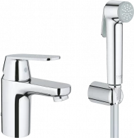 Смеситель для раковины GROHE Eurosmart Cosmopolitan с гигиеническим душем, S-size, хром 23125000 Смеситель для раковины GROHE Eurosmart Cosmopolitan с гигиеническим душем, S-size, хром 23125000