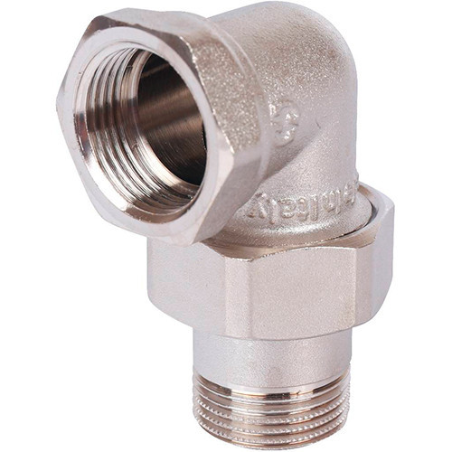 Американка угловое никелированное Stout 3/4" ВР-НР уплотнение конус