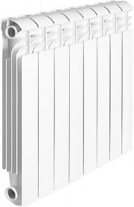 Радиатор алюминиевый секционный ISEO 350 8 секций, боковое подключение, белый Global