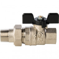 Кран шаровой полнопроходной Stout со сгоном 1/2" бабочка