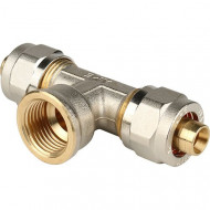 Тройник обжимной ВР 20х1/2" Stout