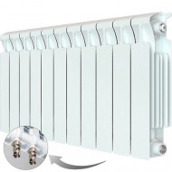 Радиатор биметаллический монолитный Rifar Monolit Ventil 350 11 секций, нижнее правое подключение Радиатор биметаллический монолитный Rifar Monolit Ventil 350 11 секций, нижнее правое подключение