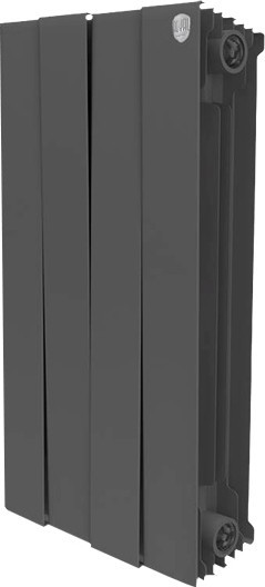 Радиатор биметаллический секционный Royal Thermo PianoForte Noir Sable 500 4 секции, боковое подключение